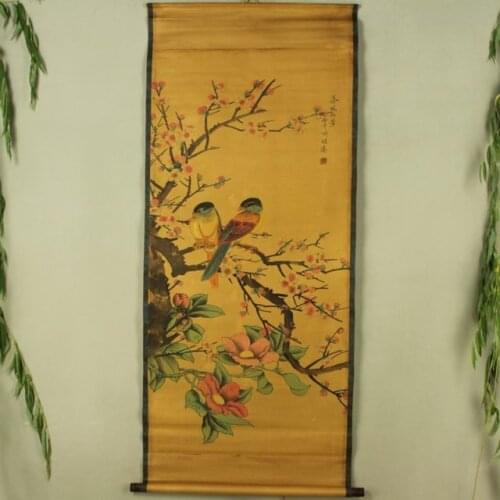 Chinese Antique collection the Flowers and birds diagram