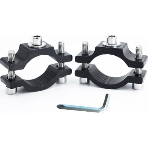 2pcs Motorcycle Headlight Mounting Bracket Relocation Clamps Driving Hunting Light Holder For 18-38mm Tube Fork
