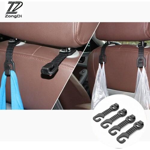ZD 2pcs Car Back Seat Hanger Holder Hooks for VW Polo Passat B5 B6 B7 B8 Golf MK4 4 5 6 7 Touran T5 Skoda Octavia A7 A5 2 Rapid