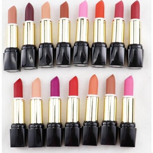 Matte Nude Lipstick Private Label Wholesale 15 Color Waterproof Long Lasting OEM Velvet Lip Stick Custom Logo Make Own Brand