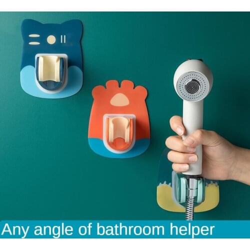 Multifunctional universal adjustable shower frame, no perforation, no trace sticking, shower head base