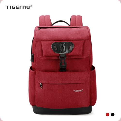 Tigernu Multifunction Backpack Women Fashion Youth Female USB 15.6inch Laptop Backpack Bag Schoolbags For Teenager Girls Mochila