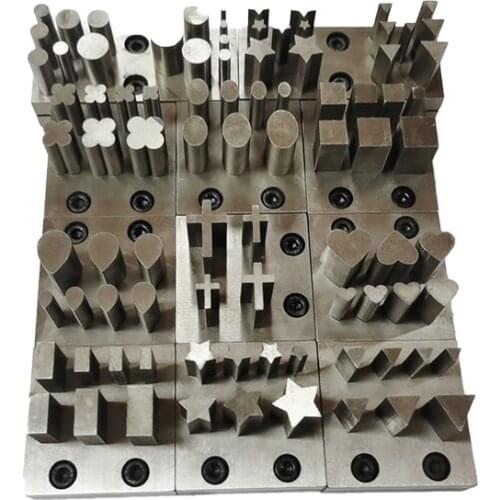 Jewelry Making Disc Cutter Cutting Set Cross Base Puncher Gold Silver Metal Punch Water Drop/Star/Oval Shape Jeweler Tool