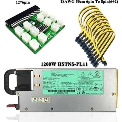 Original Power Supply Server 1200W Switching Power For HP DL580G6 G7 Psu 490594-001 438203-001 498152-001 Tested Mining Power