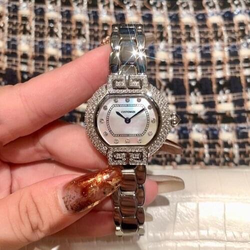 Full diamond luxury brand women quartz watch famous brand accessories unique design AAA + quality