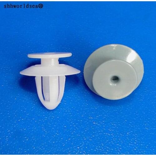 Shhworldsea auto fasteners Rear trunk trim buckle for bmw white and grey color