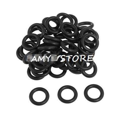 50pcs Nitrile Rubber O Ring Grommets NBR Seals 19mm x 3.5mm Black