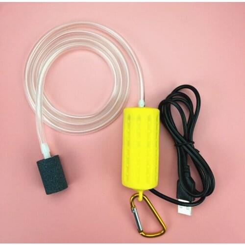 7 colors USB Pond Pump Hydroponic Oxygen Aquarium Fish Tank Cable 1m Silent Mute Energy Saving Tool portable Tank Accessories