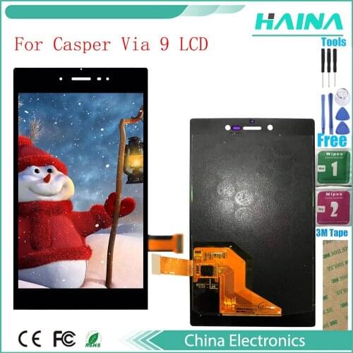 LCD Display For Casper Via 9 LCD Display Touch Screen Replacement Parts+Tools