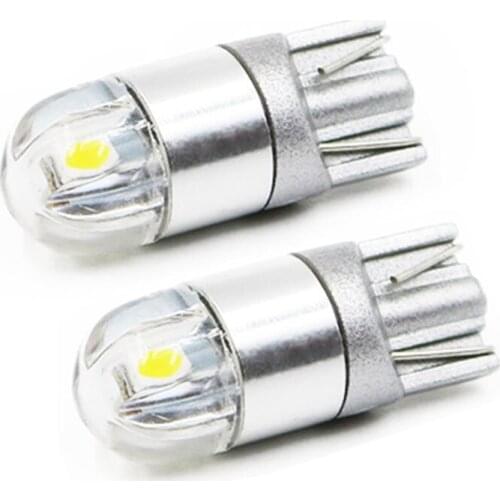WTS 500pcs T10 LED Bulbs 168 501 W5W LED Lamps Wedge signal Lights 3030 2SMD Interior Bulb 12V 6000K For auto car Motorcycle