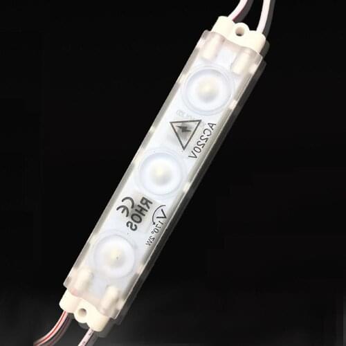 500PCS LED Module String Light with Lens AC220V 3 LED Waterproof for Outdoor Advertising Sign Shop Banner LED Module Strip Lamp