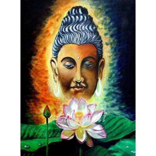 5D DIY Diamond Painting Full Square/Round Mosaic Diamond Embroidery lotus Buddha zen Picture Of Rhinestone home decoration TY898