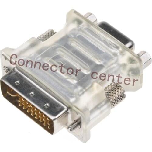 High quality DVI-I 24+5 Pin VGA Male to DVI Female Video Converter Adapter for PC laptop