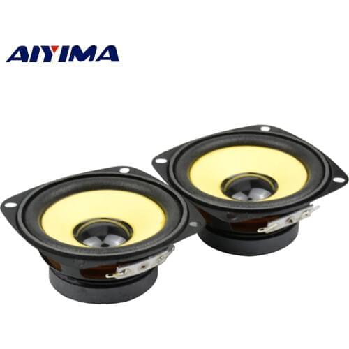 AIYIMA 2Pcs 3 Inch Full Range HIFI Audio Speakers Driver 4 ohm 10W DIY Multimedia Sound Amplifier Music Speaker Loudspeaker Home Theater