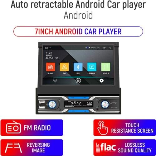 Android HD Car MP5 GPS Navigation 7 Inch AUX Bluetooth 2 Din Multimedia Player RDS Radio Reversing Rear View Function Video