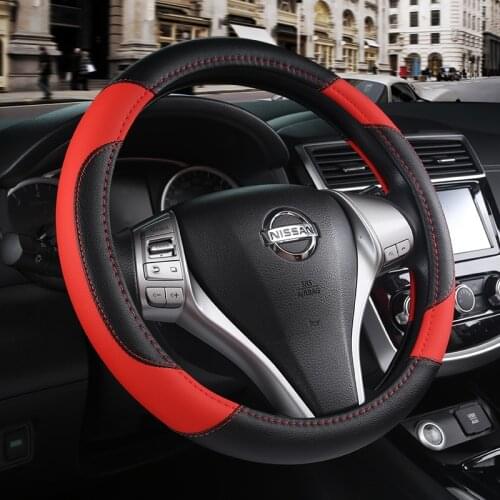 Car Steering Wheel Cover 37-38CM PU Leather For Rogue Sport Hybrid 2017 - 2019 2020 Qashqai 2019 2020 Braid Cover