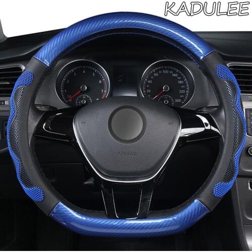 KADULEE Microfiber Leather Car Steering Wheel Cover For Opel Astra J G Insignia Zafira a b Corsa d Mokka Vivaro Meriva