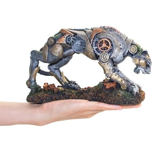 Aquarium Decoration Resin Craft Simulation For Reptile Figurine Cave Landscape Fish Tank Mechanical Leopard Shape Accessories