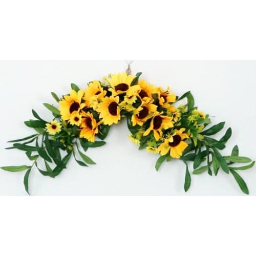 Artificial Fabric Sunflower Decorative Swag For Wedding Home Home Decoration