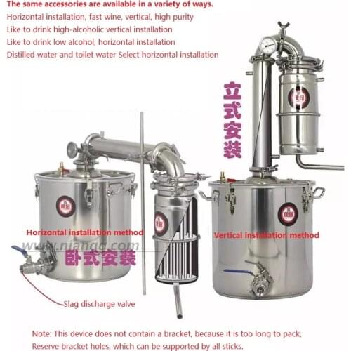 30L Home Stainless Steel Alcohol Distiller Wine Brewing Device Spirits(Alcohol) Distillation Boiler Brand new RH