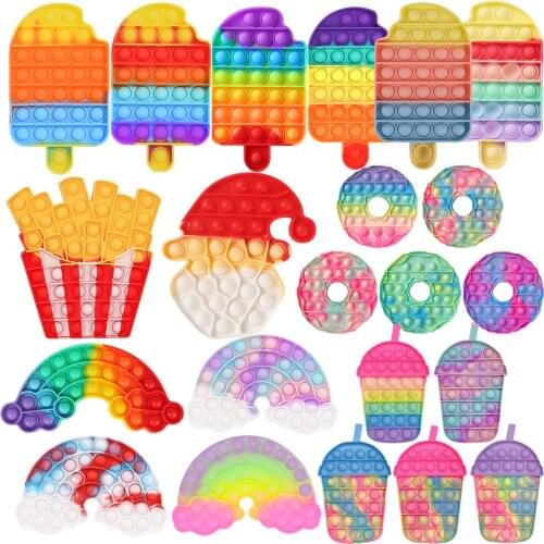 Bubble Sensory Toy Autism Needs Squishy Stress Reliever Toys Adult Kid Funny Anti-stress Fidget Reliver Stress