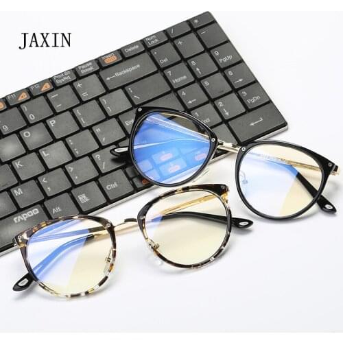 JAXIN Classic versatile computer goggles Glasses Women retro trend Sunglasses Men brand design radiation glasses UV400 okulary