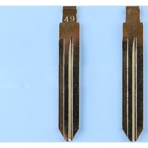 NO.49 Key Blade Flip Remote Car Key Blade for Nissan side groove
