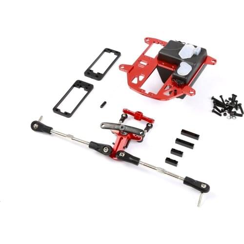 CNC Metal Symmetrical Steering Kits (Plastic Rod Version) Fit for 1/5 HPI ROVAN KM BAJA 5B 5T 5SC