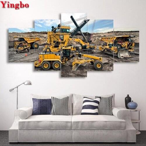 NEW DIY Diamond Painting Farm Tractor Needlework Home Decorative Full Square Round Diamond Embroidery cross stitch sets