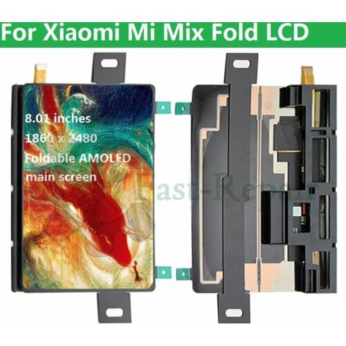 Original AMOLED For Xiaomi Mi Mix Fold LCD Display Touch Panel Digitizer For Xiaomi Mi Mix Fold LCD Mix Fold Secondary Screen