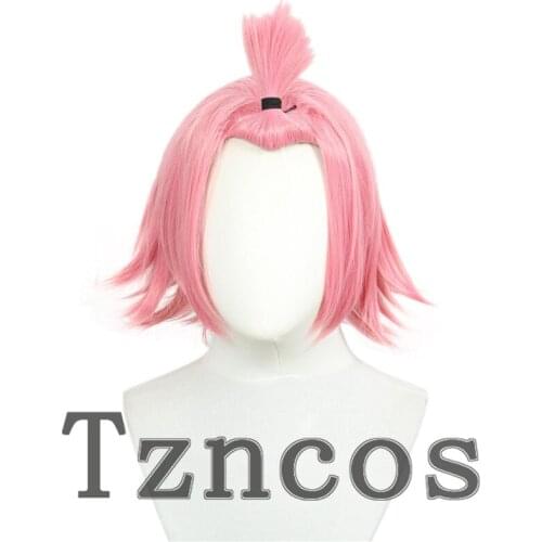 Tzncos Game Genshin - Impact DIona Cosplay Wig Short Pink Hair Heat Resistant Synthetic Hair