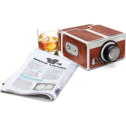 Portable Mini Smart Phone Projector Home Cinema Use DIY Cardboard Projector for IOS Android Phone