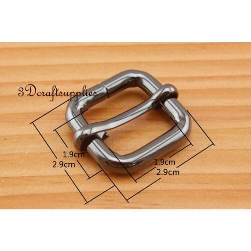 Strap adjuster rectangle sliders Heavy duty gunmetal 19 mm 3/4 inch 12pcs U192