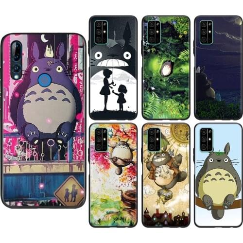 Silicone Cover Anime Studio Ghibli Totoro For Huawei Honor 9C 9A 9S 9X Lite 30 20 Pro V20 20S 9i 9N 8S 8C Phone Case