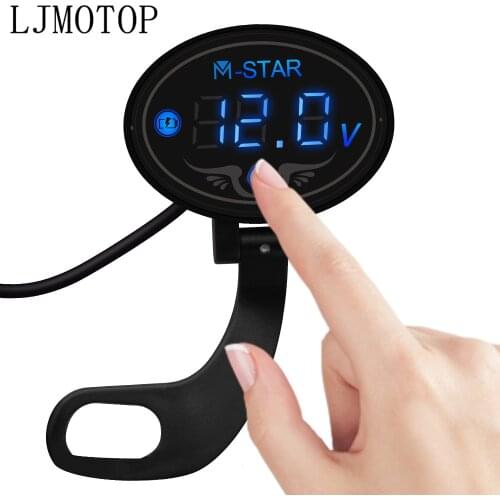 Super Waterproof Digital Panel Voltmeter Meter Tester Led Display For Yamaha SEROW 225 250 TTR125 250 600 DT230 DT125