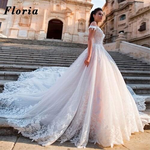 Vestido De Noiva Princess Beading Appliques Lace Wedding Dresses Ball Gown Plus Size Bridal Gowns 2020 Dubai Arabic Bride Dress