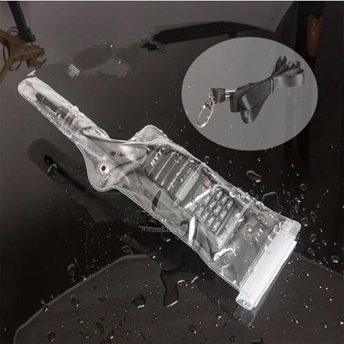 Waterproof bag case for Kenwood Baofeng UV5R 888S Wouxun Hytera for Motorola for ICOM etc walkie talie left hand antenna