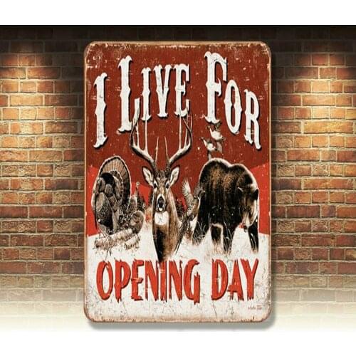 Animal Vintage Retro Metal Tin Signs Wall Plaques Bar Club Pub Plates Home Decor