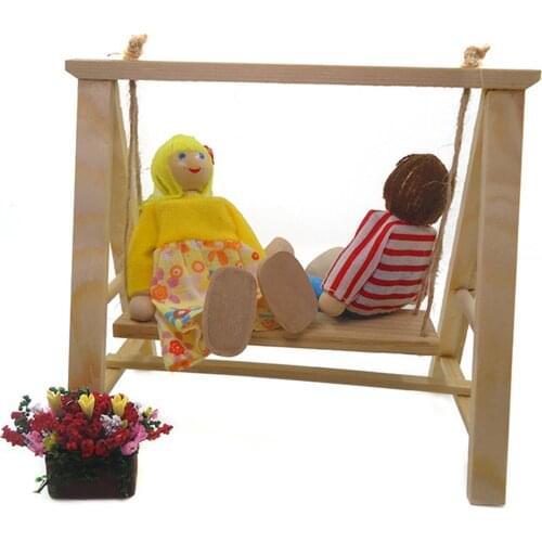 1/12 Dollhouse Mini Gardening Exquisite Swing Model Toy Life Scene Decor Gift