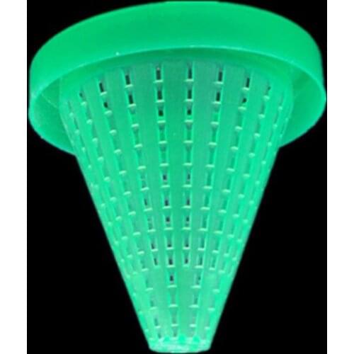 1pc Plastic Tapered Hopper Feeder With Suction Cup For Aquarium Red Worm Feeding Fish Tank Cone Live Food Basket Funnel Supplies