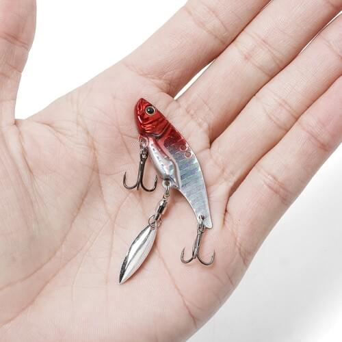 2020 New 5Cm 5.5Cm12G 16G Crankbait Vib Lures For Winter Fishing Wobblers Lifelike Hard Vib Lure Metal Wobbler Lure Pike Sinking