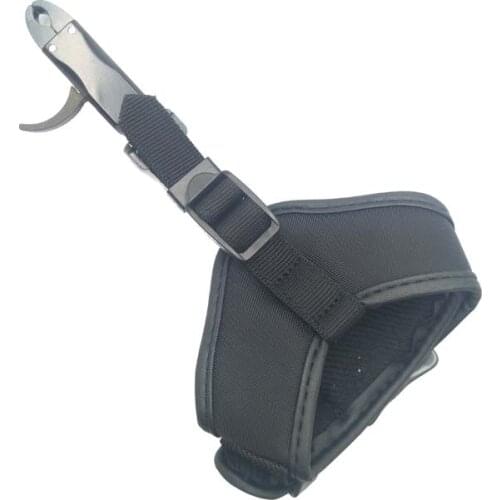 360 Degree Swivel Compound Bow Caliper Release Aid Trigger with Buckle Adjustable Hunting