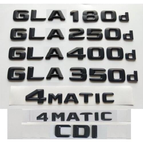 3D Black for Mercedes Benz GLA180d GLA200d GLA220d GLA250d GLA280d GLA300d GLA320d GLA350d GLA400d GLA450d AMG CDI 4MATIC