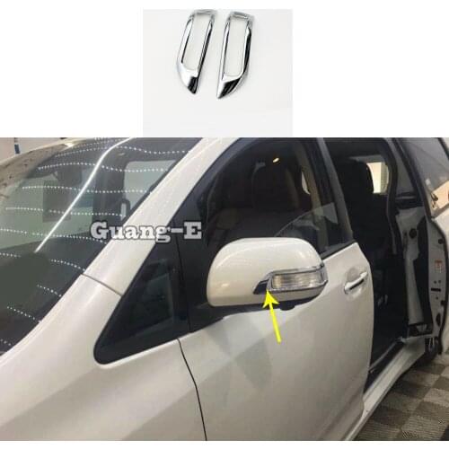 Car Sticker Trim Frame Lamp ABS Chrome Back Rear View Rearview Side Eyebrow Mirror Molding For Toyota Sienna 2018 2019 2020