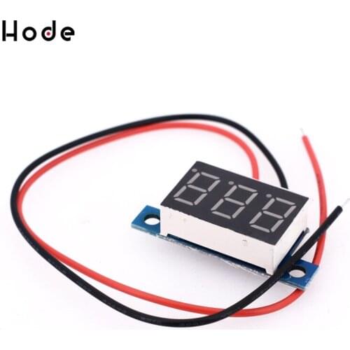 DC 3.3V - 17V 3-Digit Display Voltmeter 0.36 Inch Mini LED Digital Voltmeter Red Panel Voltage Meter