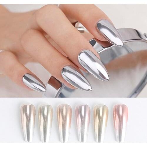 Two-color Shining Mirror Powder Nail Art Glitter Pigment Decor Manicure Tool