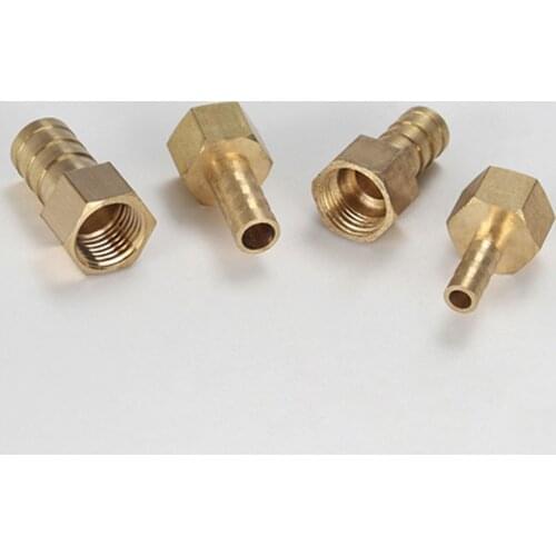 Hose Barb Tail 6/8/10/12/14/16/MM Brass Pipe Fitting 1/8" 1/4" 3/8" 1/2" BSP Female Connector Joint Copper Coupler Adapter
