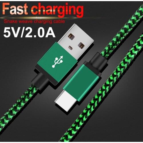USB Type C Cable For Samsung M20 M10 S10 S9 S8 Fast Charging usb 3.0 cables Type-c data Cord Charger usb-c For Xiaomi mi 9 8