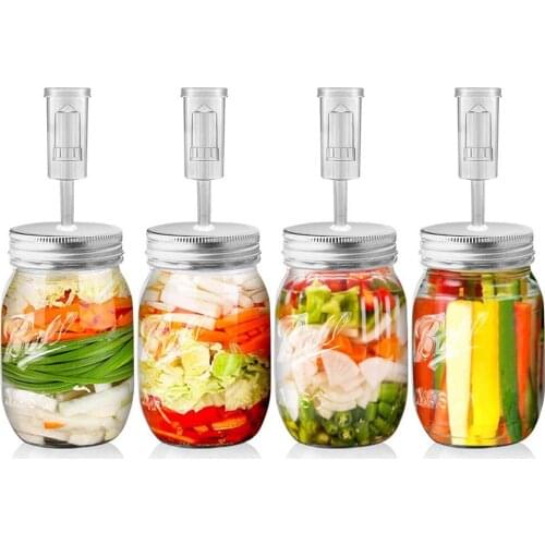 Wide Mouth Mason Jar Set Fermentation Lid Premium Mason Jar Fermenting Kit for Pickle Bottle Household Kitchen Tools