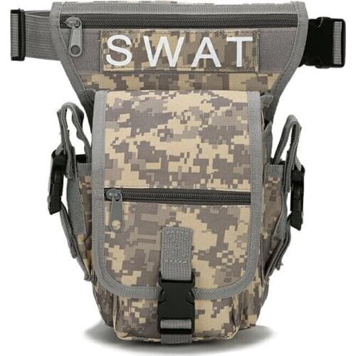 Men Military Tactical Drop Leg Bag Tool Fanny Thigh Pack Hunting Bag Waist Pack Motorcycle Riding Mochila Militar Sport